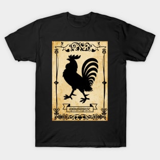 Ayam Bangkok, Black Retro Style Frame T-Shirt